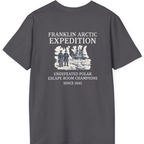 Franklin Arctic Expedition Escape Room Back Print T-Shirt - Charcoal back