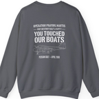Operation Praying Mantis Back Print Sweatshirt - Charcoal back