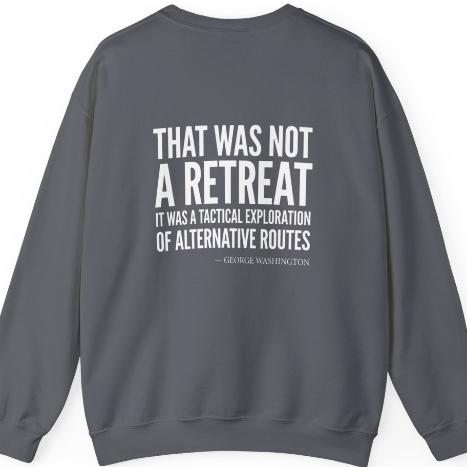Washington Strategic Relocation Back Print Sweatshirt - Charcoal back