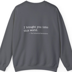 Industrial Revolution Quote Back Print Sweatshirt - Charcoal back