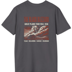 Black Blizzard Dust Tour Back Print T-Shirt - Charcoal back