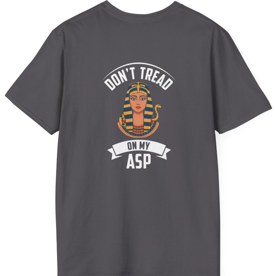 Cleopatra Asp Back Print T-Shirt - Charcoal back