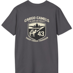 Cargo Camels WWII Usaaf Troop Back Print T-Shirt - Charcoal back
