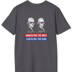 Jefferson Hancock Canceling The King Back Print T-Shirt - Charcoal back