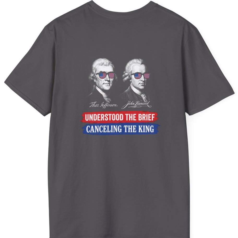 Jefferson Hancock Canceling The King Back Print T-Shirt - Charcoal back