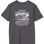 Not Yet Begun To Fight Back Print T-Shirt - Charcoal back