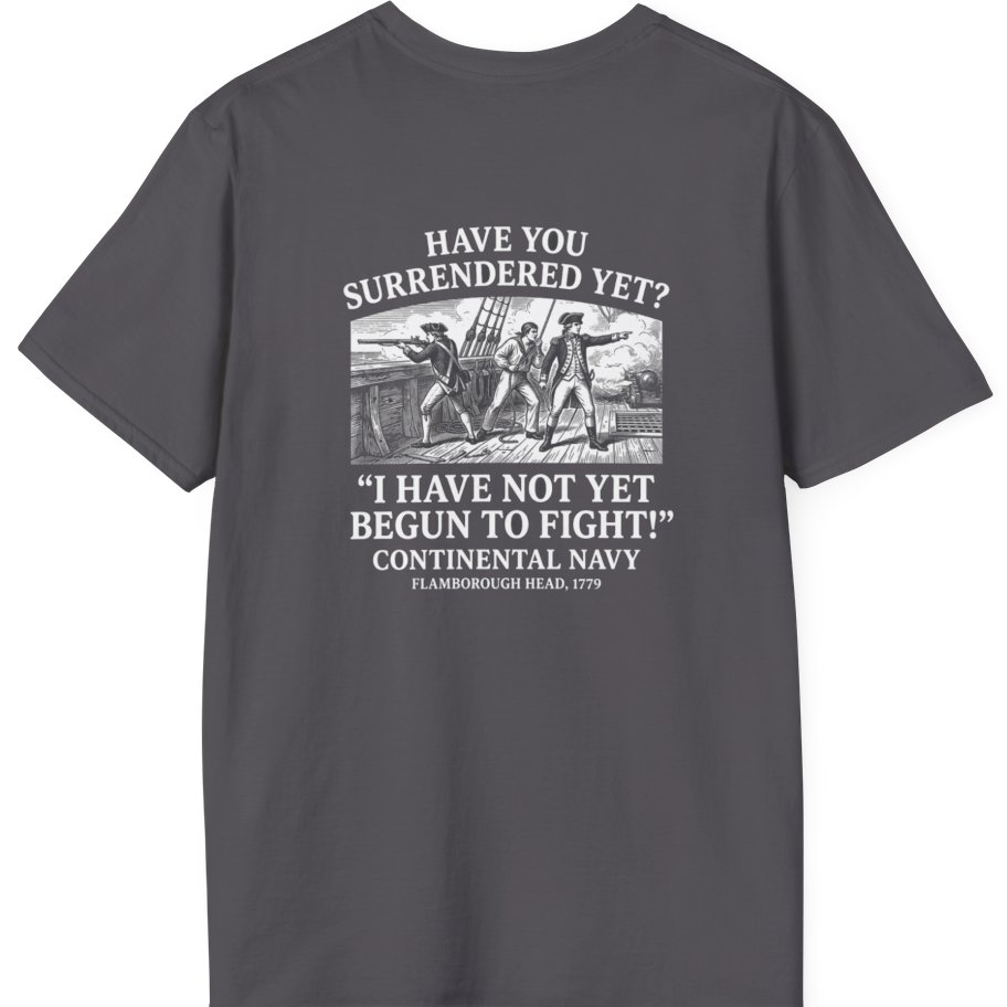 Not Yet Begun To Fight Back Print T-Shirt - Charcoal back