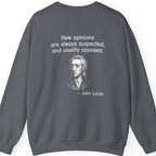 Locke New Opinions Back Print Sweatshirt - Charcoal back