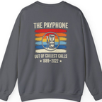 Public Payphone Memorial Back Print Sweatshirt - Charcoal back