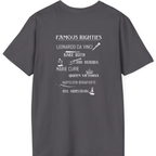 Famous Righties Back Print T-Shirt - Charcoal back