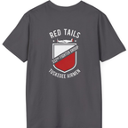 Red Tails 332nd Fighter Group Back Print T-Shirt - Charcoal back