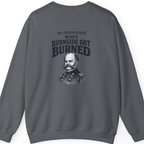 Fredericksburg Burnside Got Burned Vintage Back Print Sweatshirt - Charcoal back