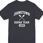 Johnstown Kayak Team Back Print Premium Tee - Heather Navy back