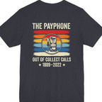 Public Payphone Memorial Back Print Premium Tee - Heather Navy back