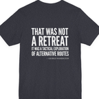Washington Strategic Relocation Back Print Premium Tee - Heather Navy back