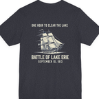 Battle of Lake Erie Back Print Premium Tee - Heather Navy back