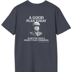 Patton Good Plan Back Print T-Shirt - Heather Navy back