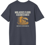 Boston Molasses Flood Tour Back Print T-Shirt - Heather Navy back