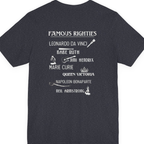 Famous Righties Back Print Premium Tee - Heather Navy back