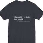 Industrial Revolution Quote Back Print Premium Tee - Heather Navy back