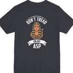 Cleopatra Asp Back Print Premium Tee - Heather Navy back