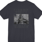 Jfk Yacht Sunglasses Flex Back Print Premium Tee - Heather Navy back