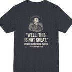 Well This Is Not Great Back Print Premium Tee - Heather Navy back