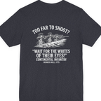 Whites of Their Eyes Bunker Back Print Premium Tee - Heather Navy back