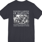 Hanging Gardens Landscaping Back Print Premium Tee - Heather Navy back