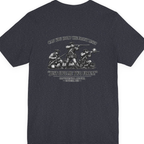 Continental Militia Two Fires Cowpens Back Print Premium Tee - Heather Navy back