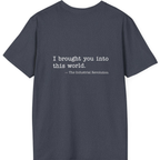 Industrial Revolution Quote Back Print T-Shirt - Heather Navy back