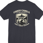 Cargo Camels WWII Usaaf Troop Back Print Premium Tee - Heather Navy back