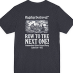 Row To The Next Ship Back Print Premium Tee - Heather Navy back