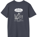 First Phone Call Panic Back Print T-Shirt - Heather Navy back