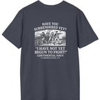 Not Yet Begun To Fight Back Print T-Shirt - Heather Navy back