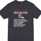 The Black Death European Tour Back Print Premium Tee - Heather Navy back