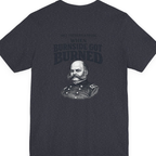 Fredericksburg Burnside Got Burned Vintage Back Print Premium Tee - Heather Navy back