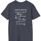 Famous Righties Back Print T-Shirt - Heather Navy back