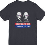 Jefferson Hancock Canceling The King Back Print Premium Tee - Heather Navy back