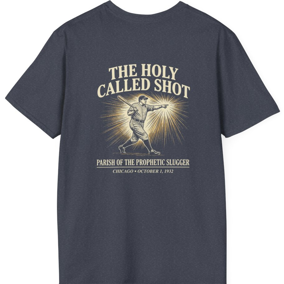 Divine Called Shot Back Print T-Shirt - Heather Navy back