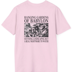 Hanging Gardens Landscaping Back Print T-Shirt - Light Pink back