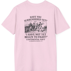 Not Yet Begun To Fight Back Print T-Shirt - Light Pink back