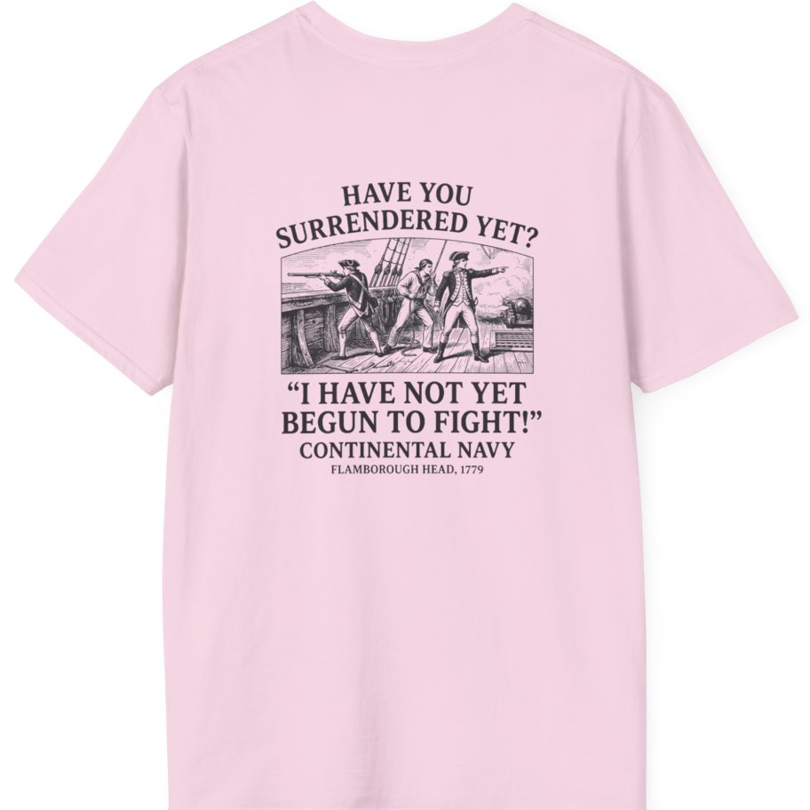 Not Yet Begun To Fight Back Print T-Shirt - Light Pink back
