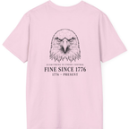 Stressed Eagle Fine Since Back Print T-Shirt - Light Pink back