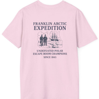 Franklin Arctic Expedition Escape Room Back Print T-Shirt - Light Pink back