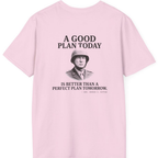 Patton Good Plan Back Print T-Shirt - Light Pink back