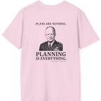Eisenhower Planning Everything Back Print T-Shirt - Light Pink back