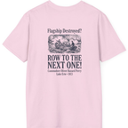 Row To The Next Ship Back Print T-Shirt - Light Pink back