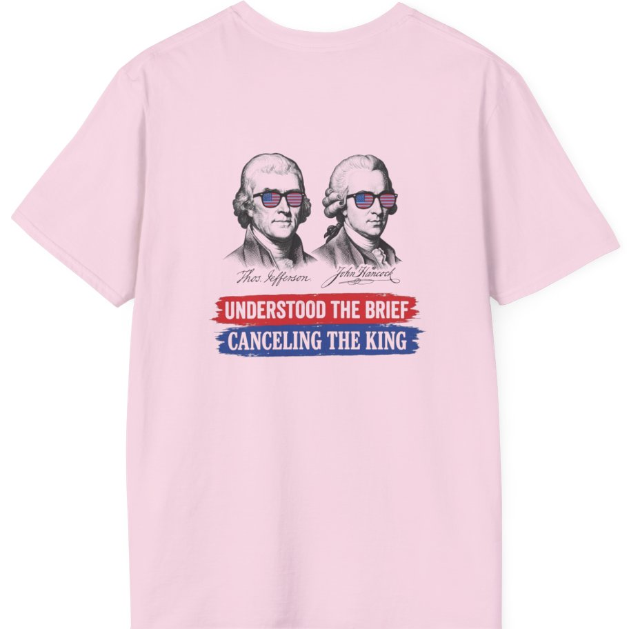 Jefferson Hancock Canceling The King Back Print T-Shirt - Light Pink back
