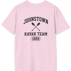 Johnstown Kayak Team Back Print T-Shirt - Light Pink back